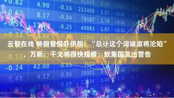 云智在线 特朗普恫吓伊朗：“总计这个词端淑将沦陷”，万斯：干戈将很快规模；蚁集国发出警告