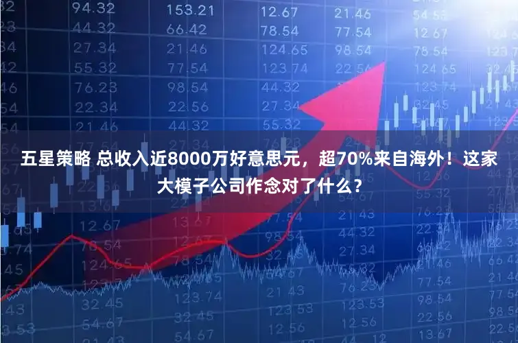 五星策略 总收入近8000万好意思元,超70%来自海外!这家大模子公司作念对了什么?