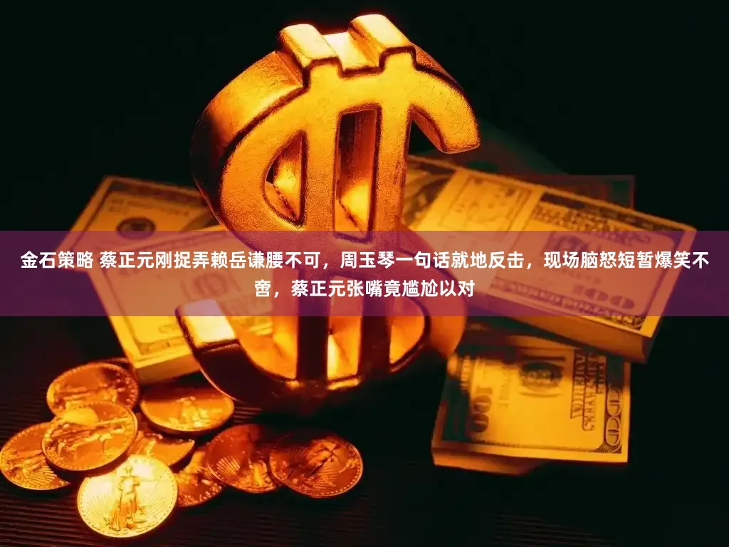 金石策略 蔡正元刚捉弄赖岳谦腰不可，周玉琴一句话就地反击，现场脑怒短暂爆笑不啻，蔡正元张嘴竟尴尬以对